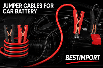 Jumper Cables for Car Battery, Heavy Duty Booster Cables for Jump Starting Dead or Weak Batteries (9-Feet)