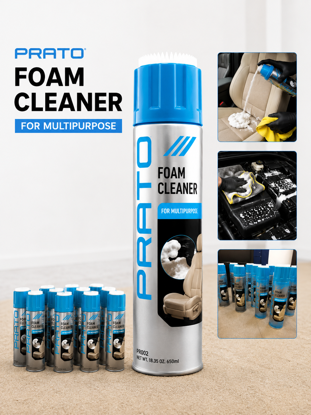 Prato Foam Cleaner 650ML | All Purpose Cleaner