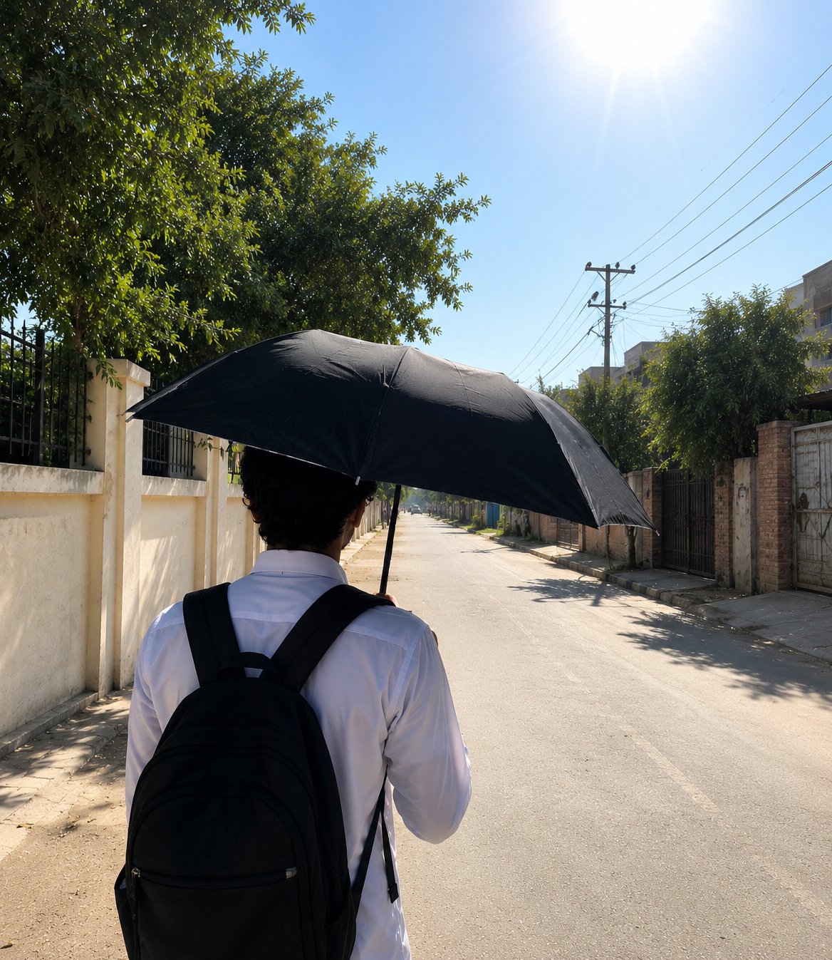 Automatic Folding Umbrella | 8 Strong Rods | Double Cloth Coated | Windproof | UV Sun Protection | Large Size